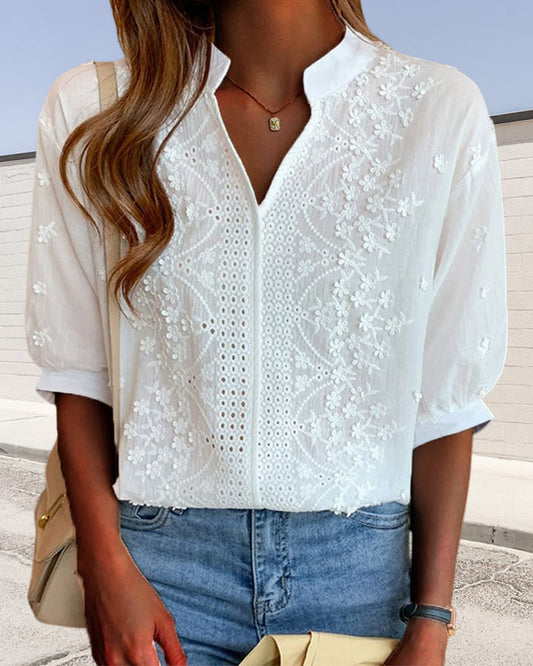 Lovaé™ | Elegant Stilfuld og Casual Bluse