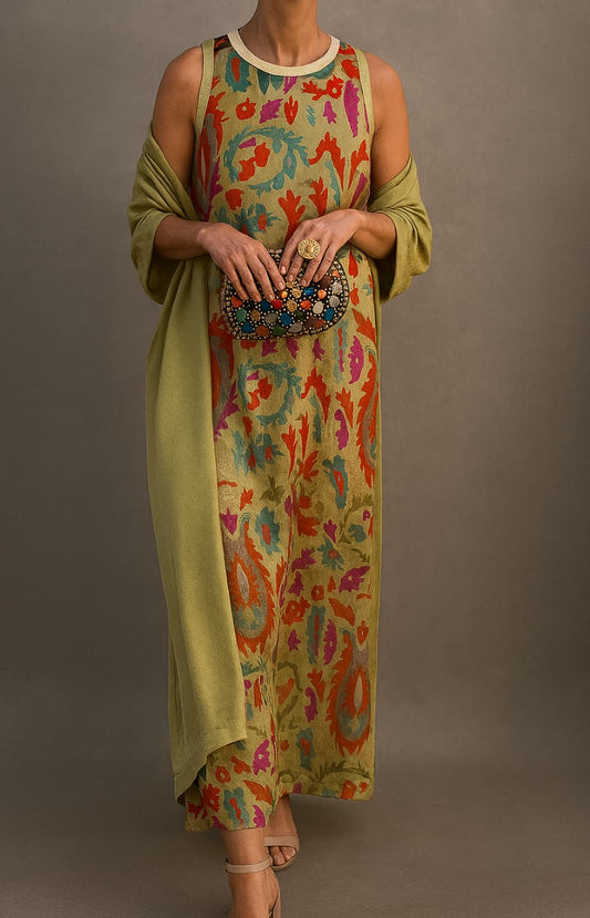 Vera | Elegant kjole med matchende sjal