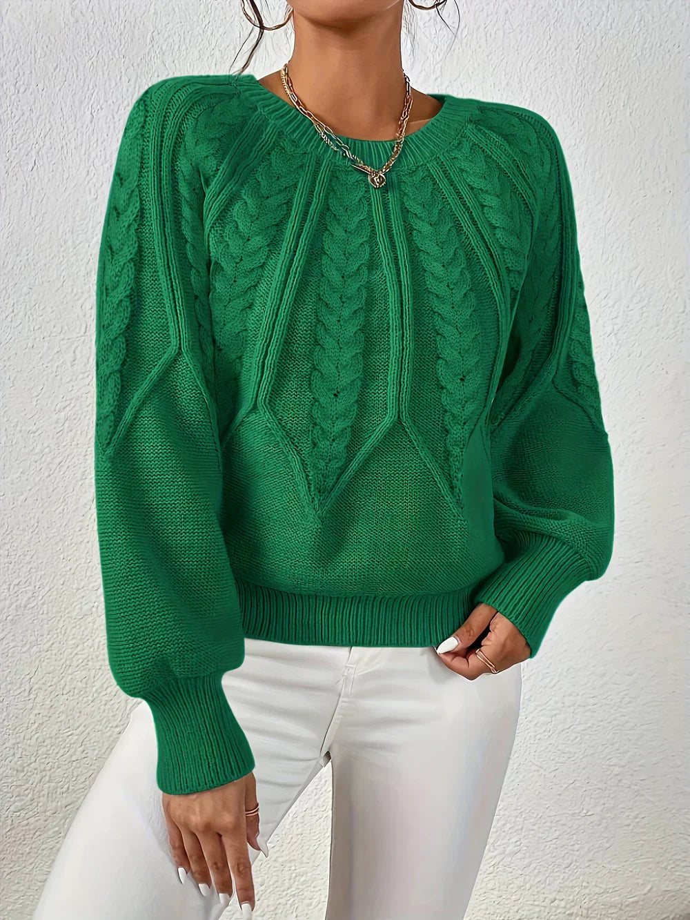 Lovaé™ | Casual Elegant Kabelstrik Sweater