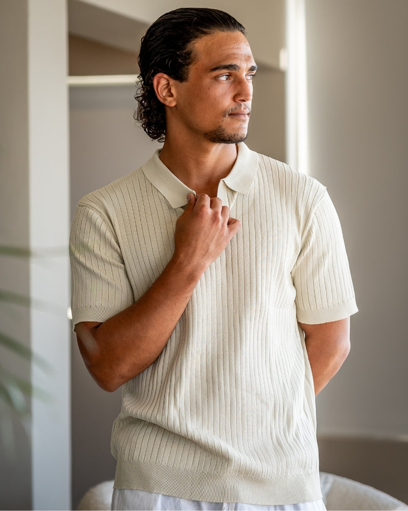 Premium ribbet polo
