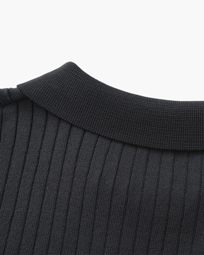 Premium ribbet polo
