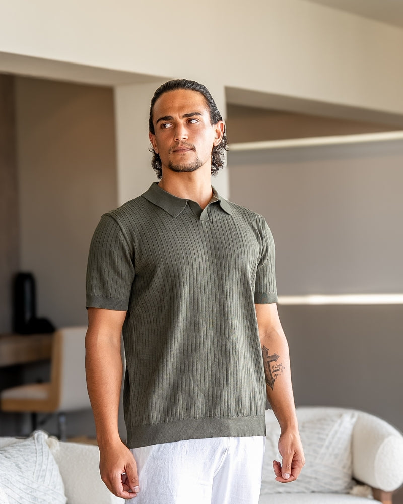 Premium ribbet polo