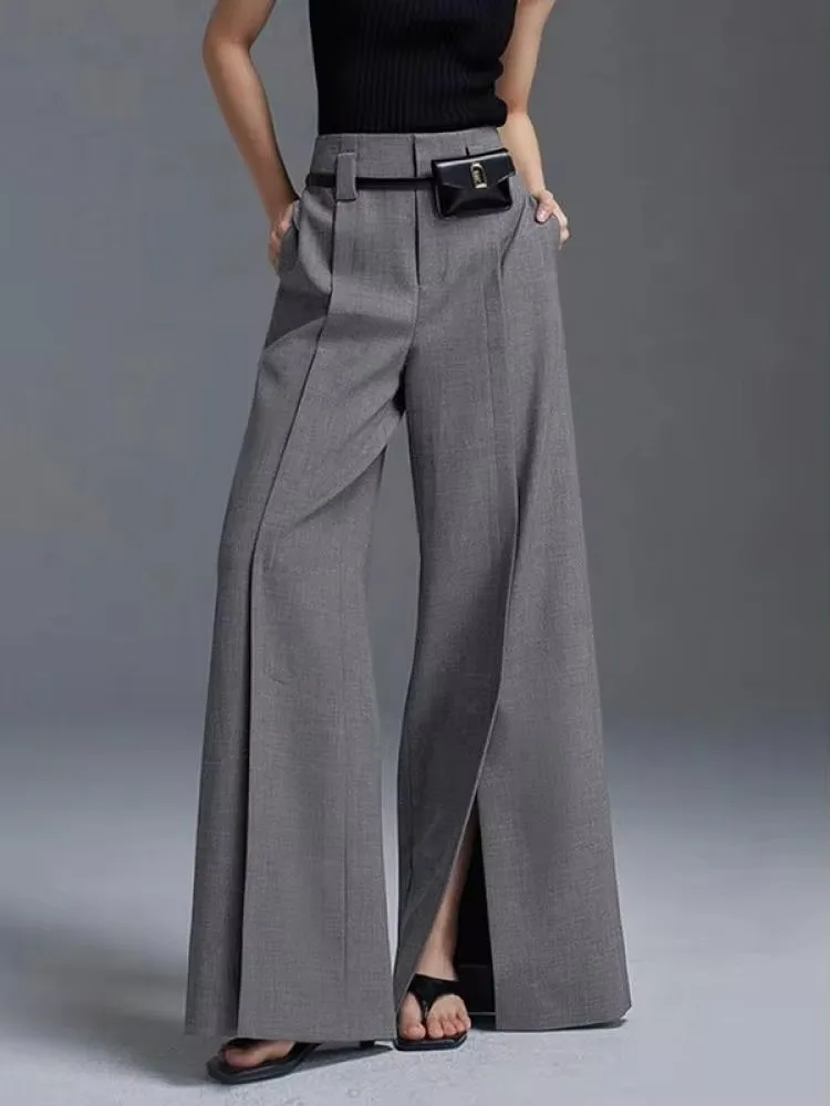 Lovaé™ | Stilfulde Wide-Leg Bukser med Slids