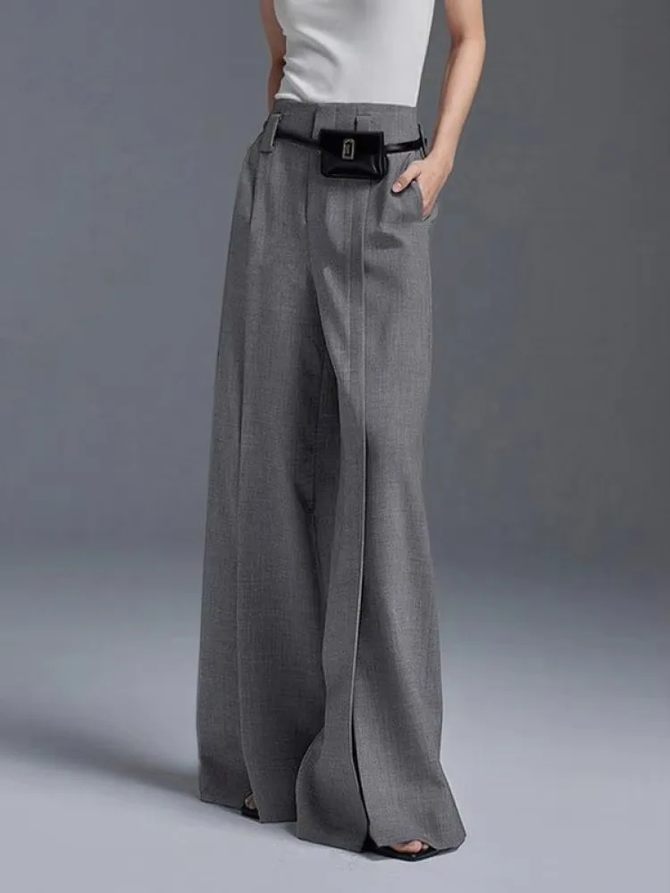 Lovaé™ | Stilfulde Wide-Leg Bukser med Slids