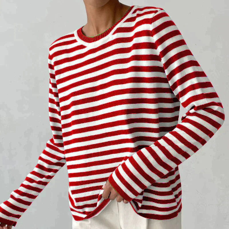 Lovaé™ | Elegant stribet T-shirt til kvinder