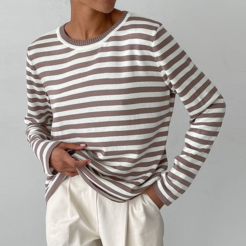 Lovaé™ | Elegant stribet T-shirt til kvinder