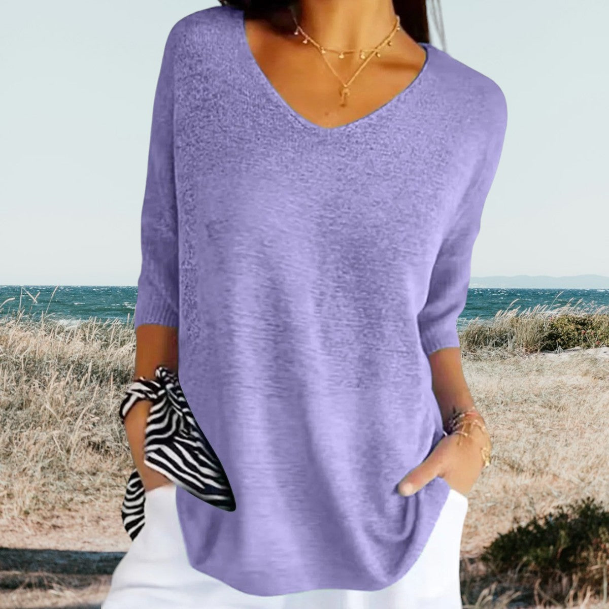 Lovaé™ | Stilfuld V-Hals Casual Top