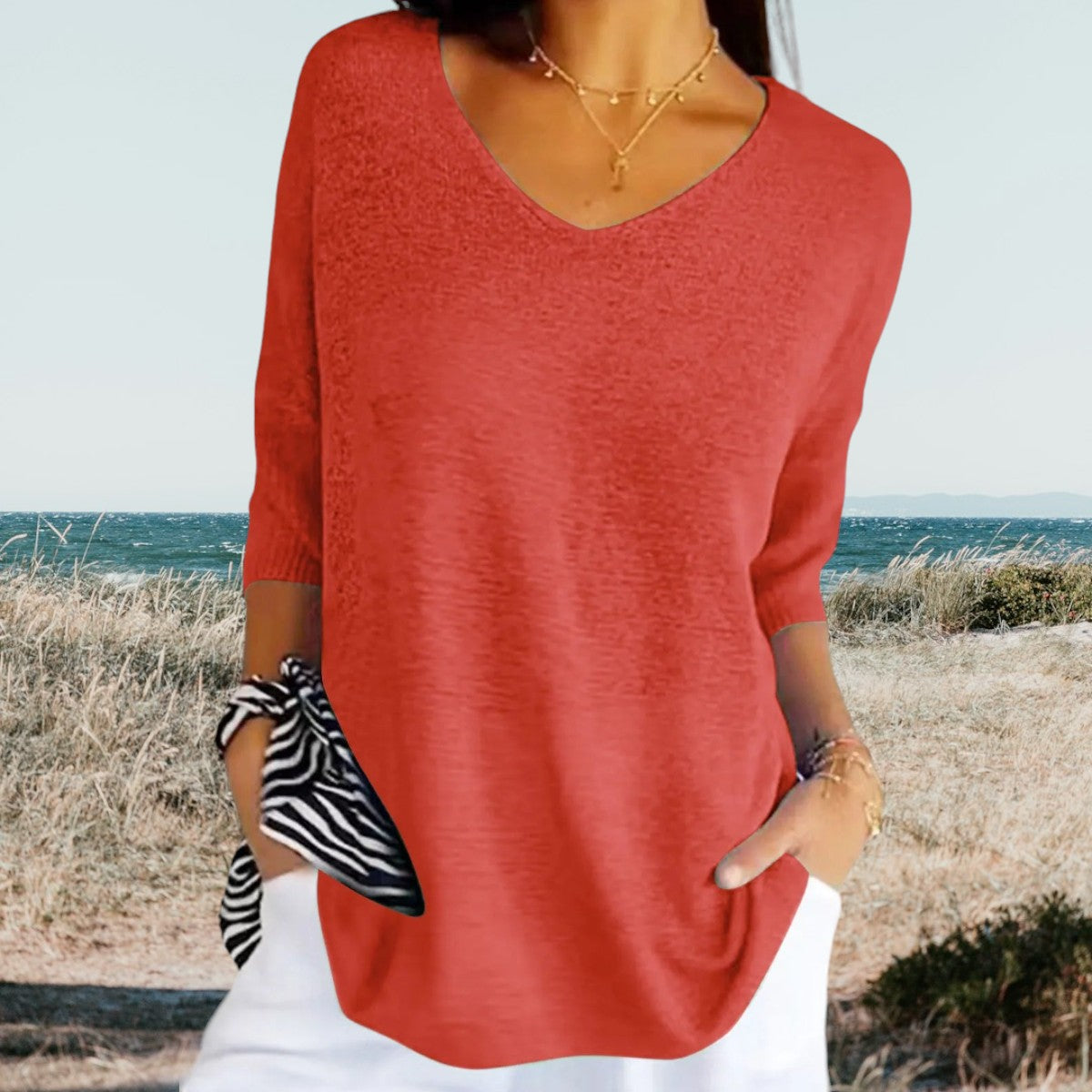 Lovaé™ | Stilfuld V-Hals Casual Top
