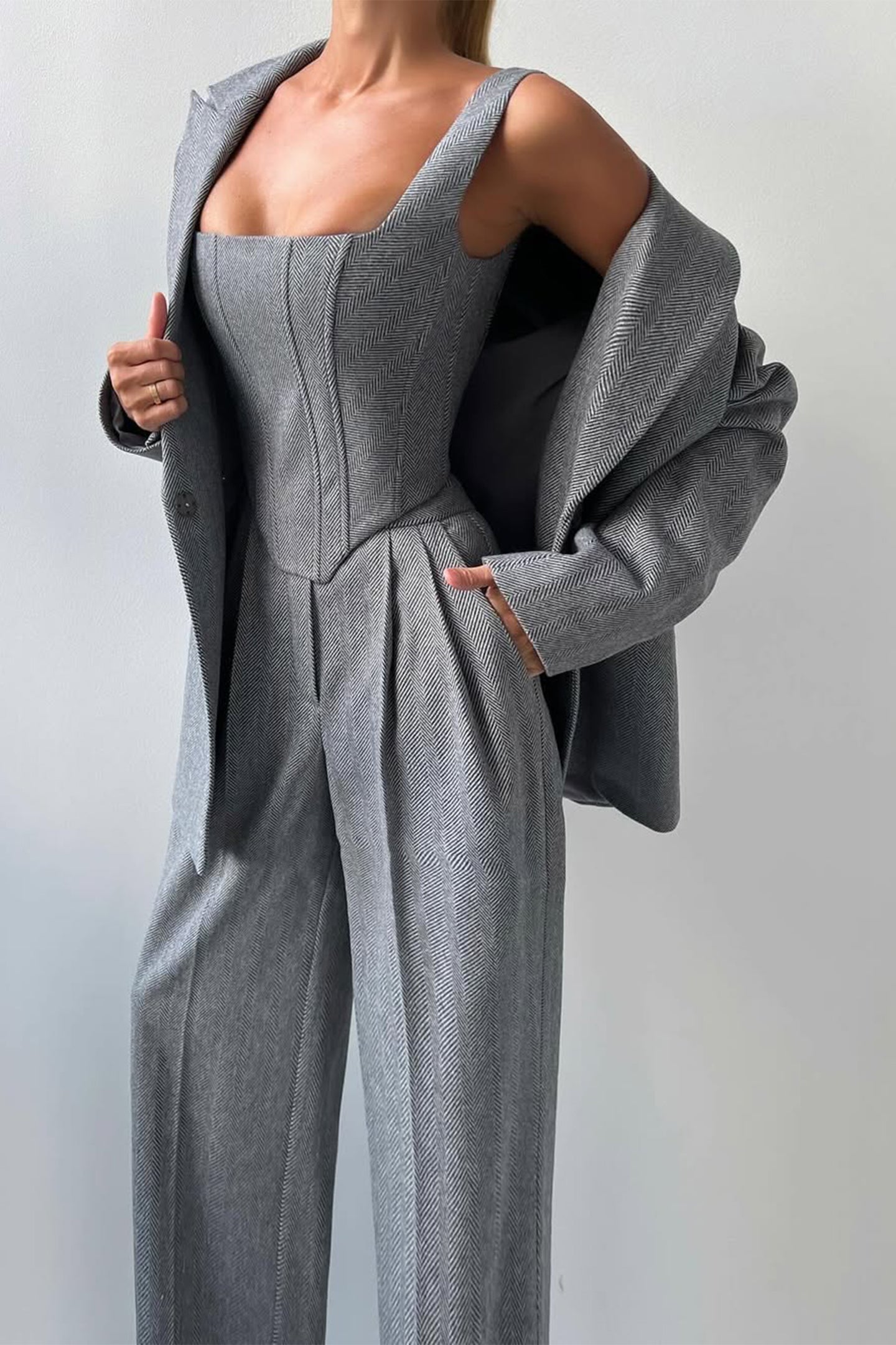 Lovaé™ | Tre-delt sæt med dobbeltradet blazer