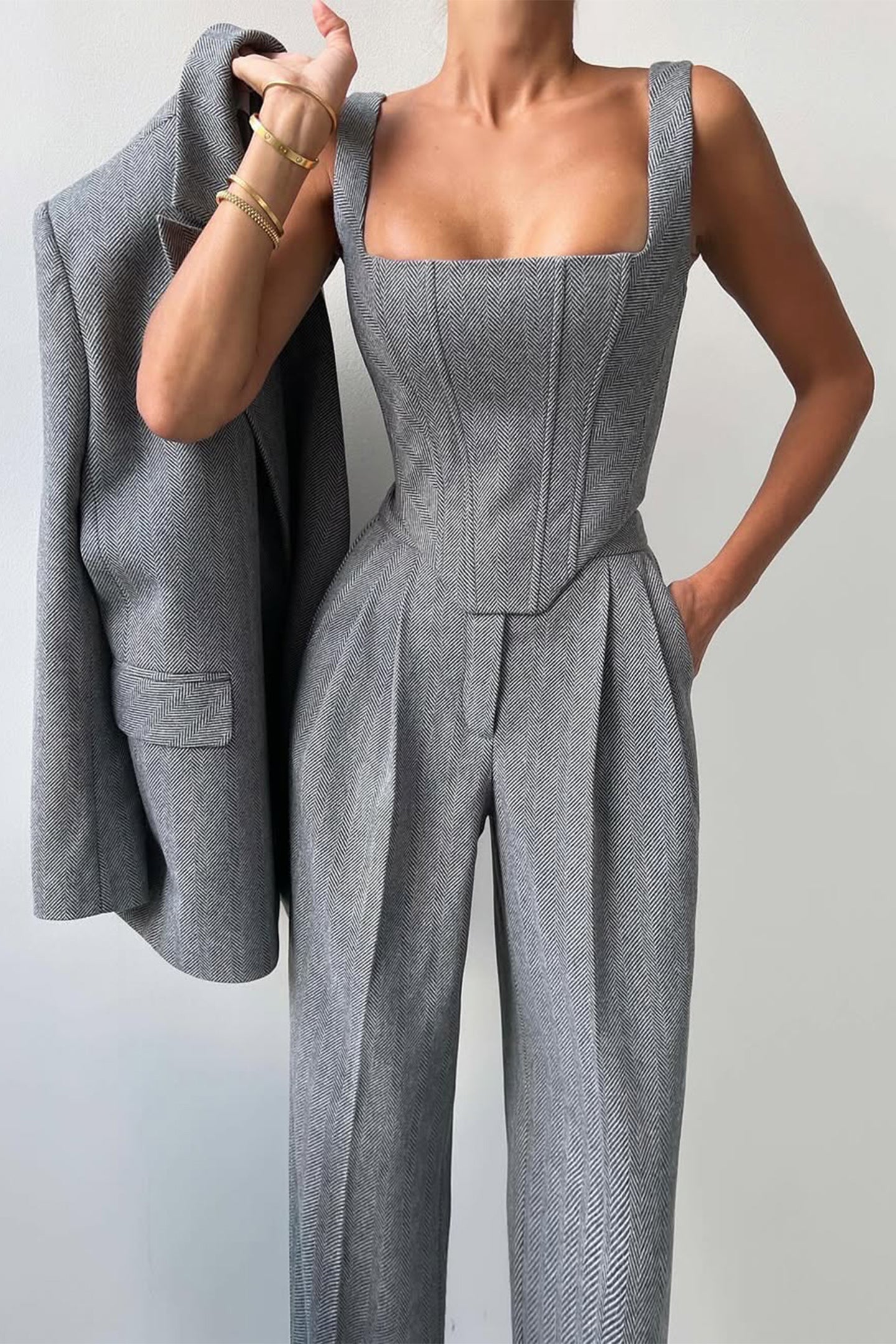 Lovaé™ | Tre-delt sæt med dobbeltradet blazer