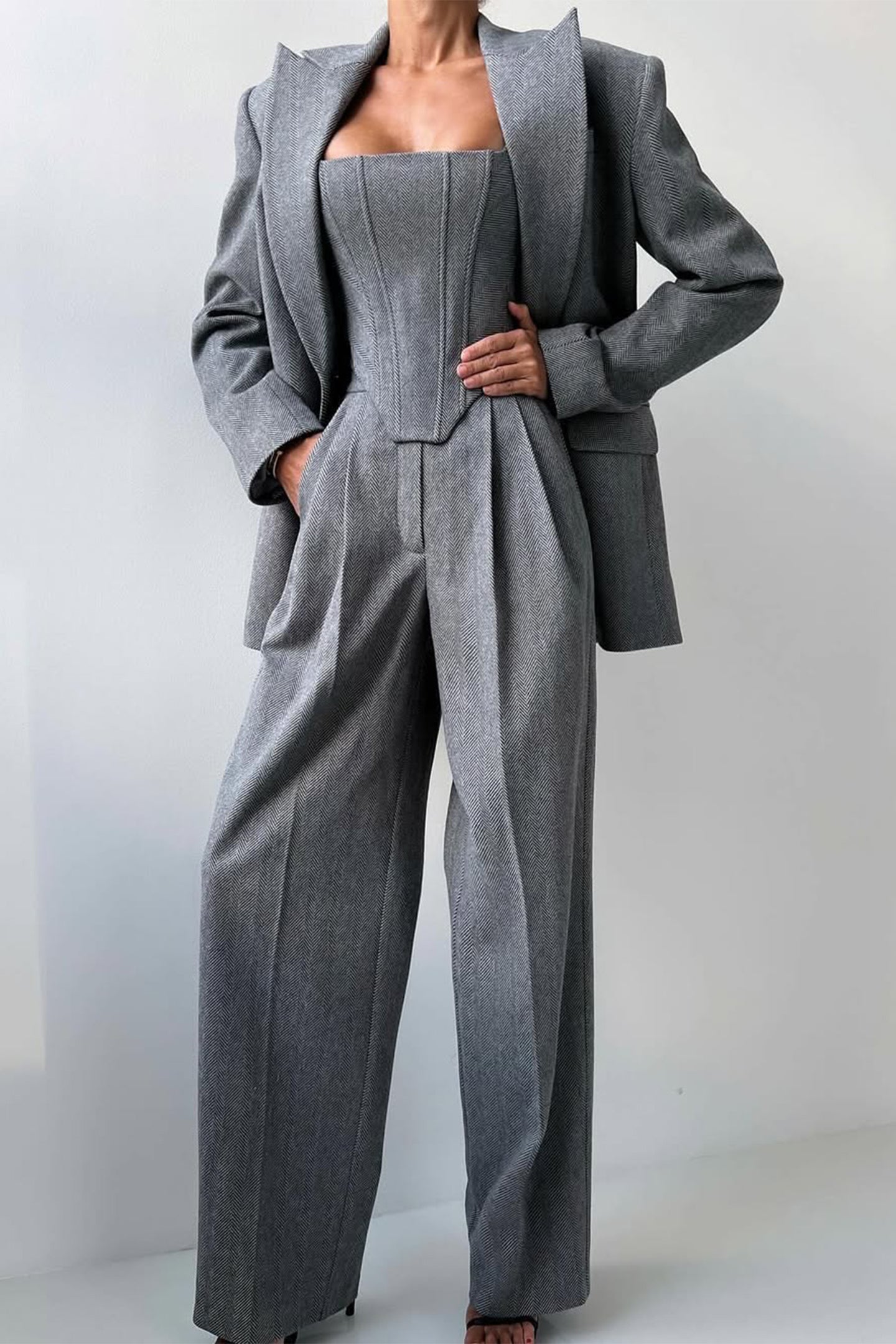 Lovaé™ | Tre-delt sæt med dobbeltradet blazer