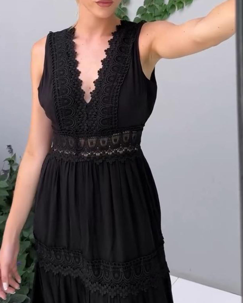 Lovaé™ | Elegant Blondekjole med V-udskæring