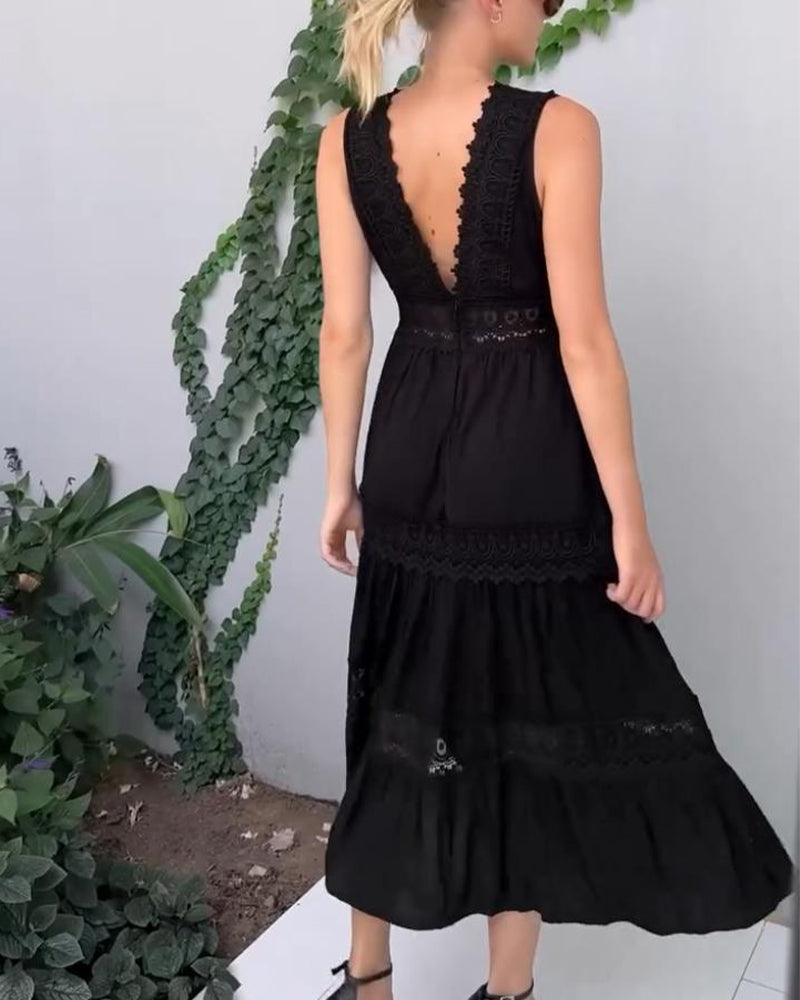Lovaé™ | Elegant Blondekjole med V-udskæring