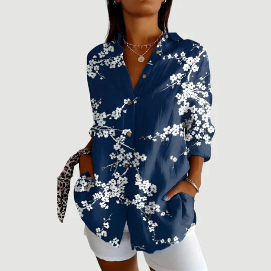 Amalie™ | Bluse med farverigt design