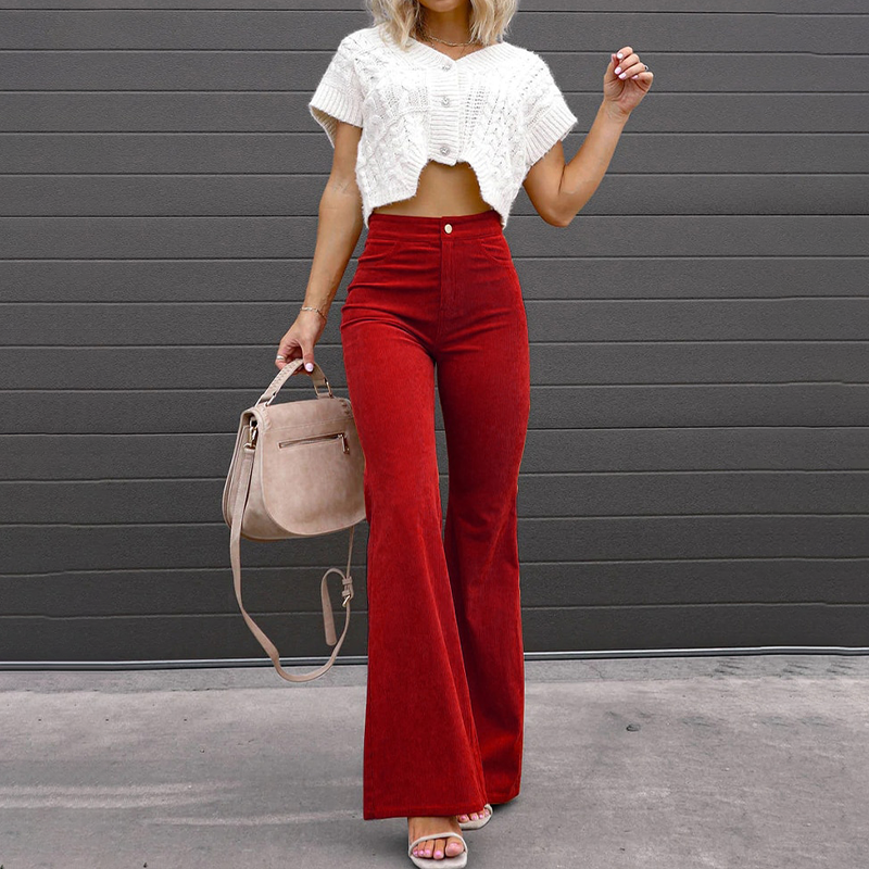 Lovaé™ | Stilfulde High-Waist Flared Bukser