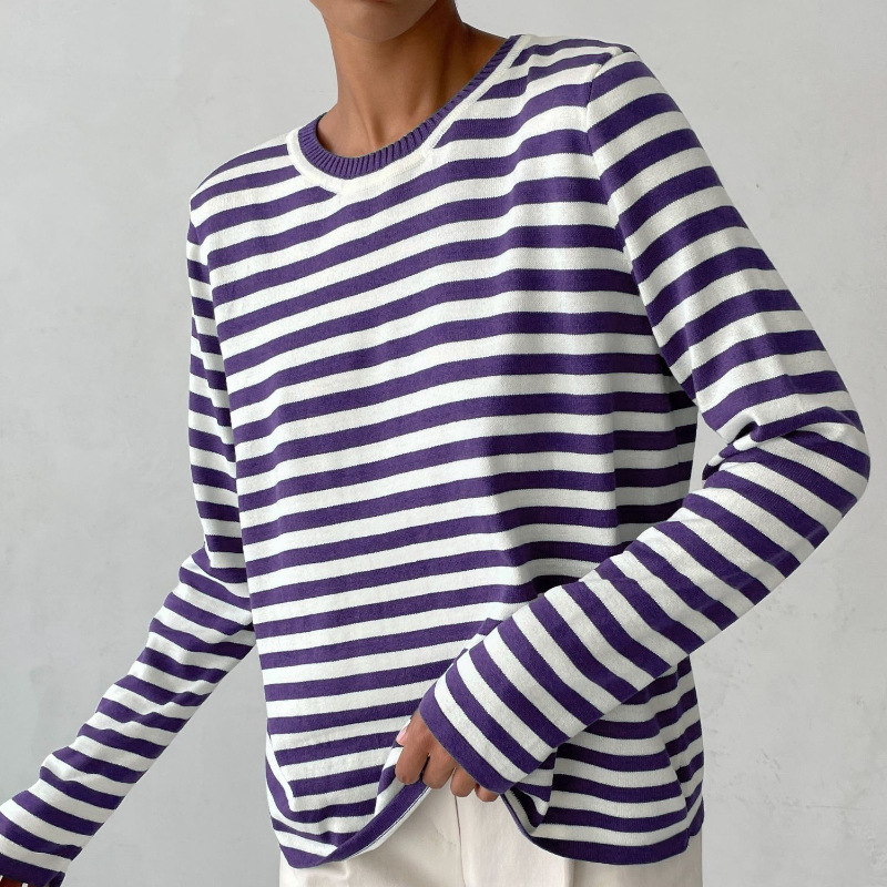 Lovaé™ | Elegant stribet T-shirt til kvinder