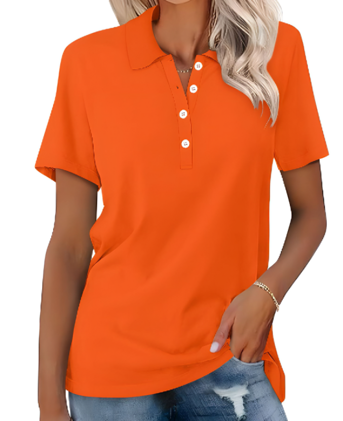 Lovaé™ | Komfortabel Poloshirt i Blød Bomuld