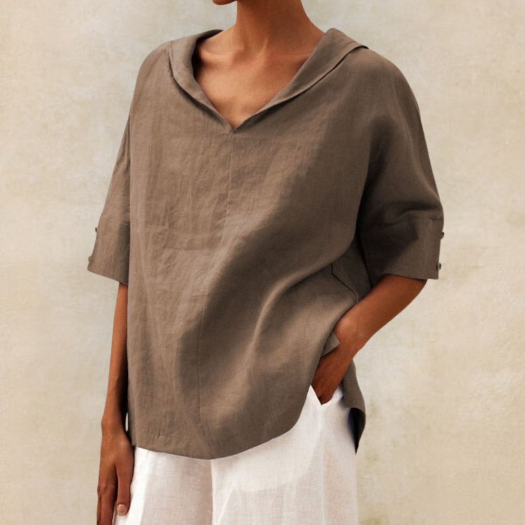 Lovaé™ | Stilfuld Casual V-hals Skjorte