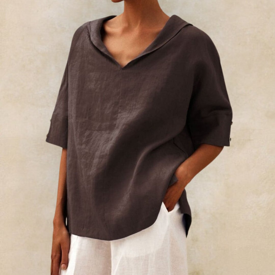 Lovaé™ | Stilfuld Casual V-hals Skjorte