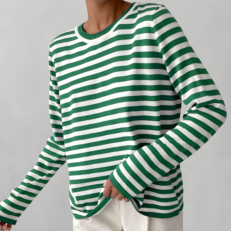 Lovaé™ | Elegant stribet T-shirt til kvinder