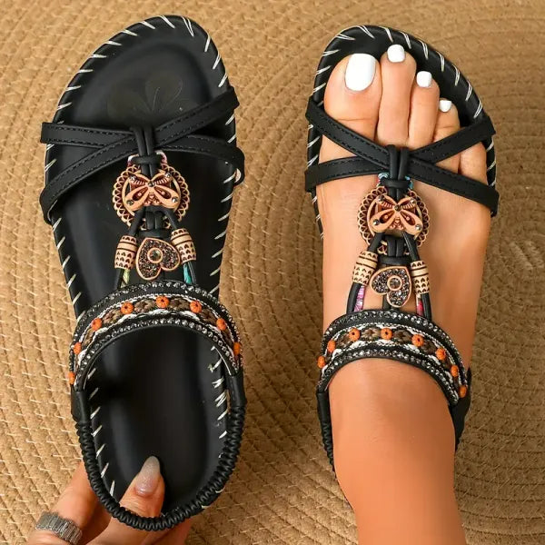 Signe | Ortopædiske sandaler med boho-detaljer