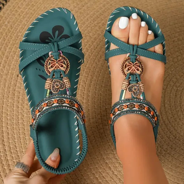 Signe | Ortopædiske sandaler med boho-detaljer