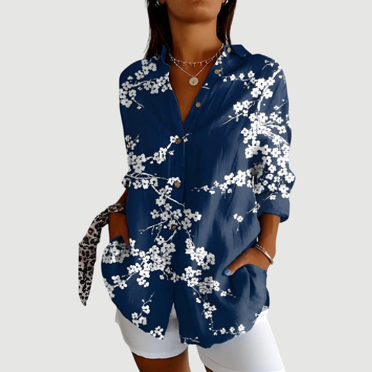 Viola™ | Bluse med farverigt design