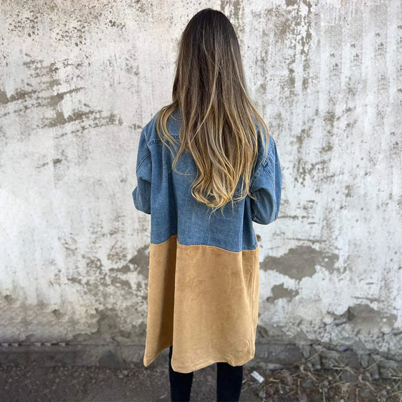 Lovaé™ | LongCoat: Mellemlang Trenchcoat Med Stilfuld Krave Og Lommer